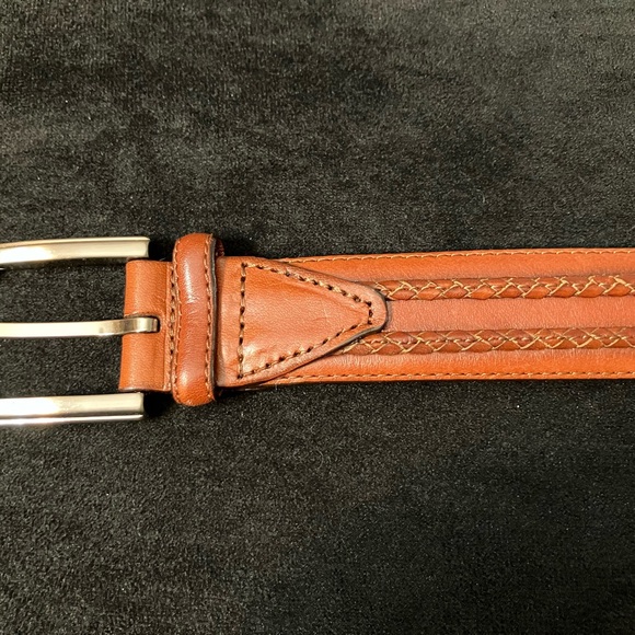 Daniel Cremieux Men’s Italian Full Grain Leather Belt Size 34 - Picture 5 of 9